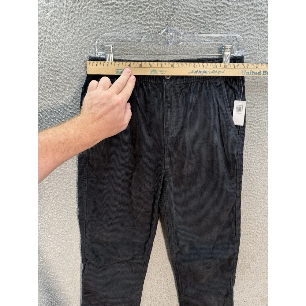 Old Navy Pants Boys Youth 2XL‎ XXL Black Corduroy Taper Preppy Grunge Skater NEW